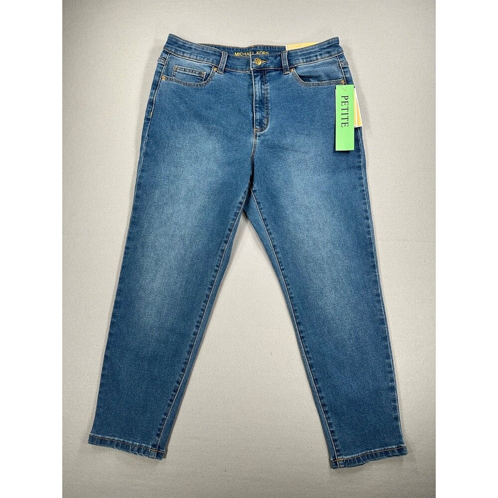 Michael Kors Selma Skinny Ankle Jeans Women’s Size 10P Petite High Rise NWT Blue